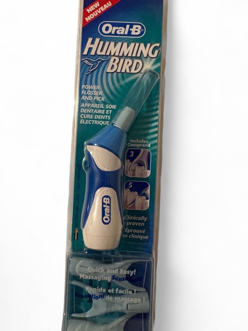 Oral-B Humming Bird Power Flosser and Pick New Sealed